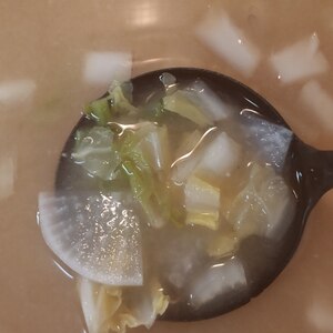 野菜たっぷり☆白菜と大根のお味噌汁